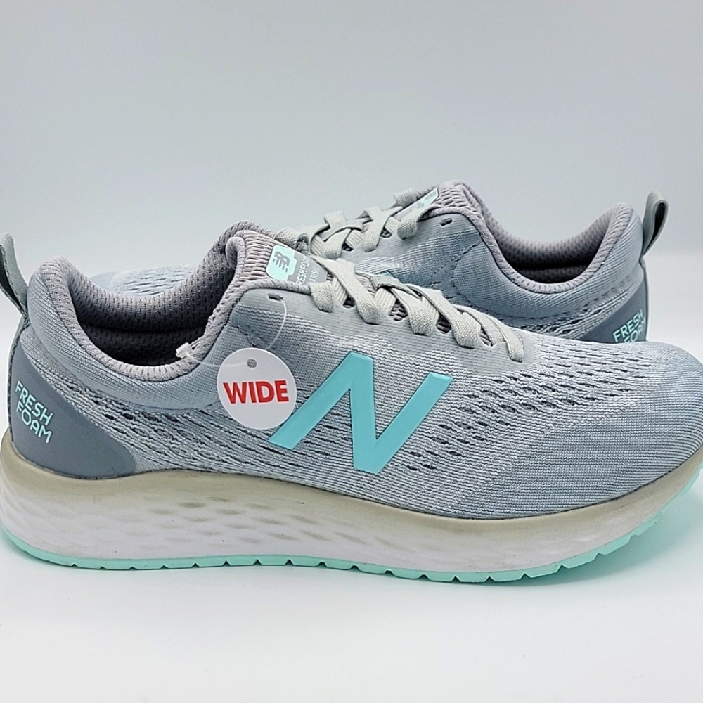 New Balance Womens Warispg3 Gray Running Shoes Size 6 in Grey/Teal